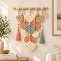 Ridgevello Boho Macrame Shell Wall Hanging — main styled photo